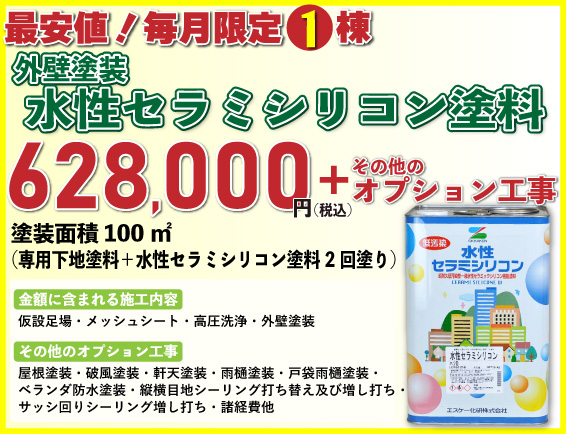 外壁塗装リフォーム価格