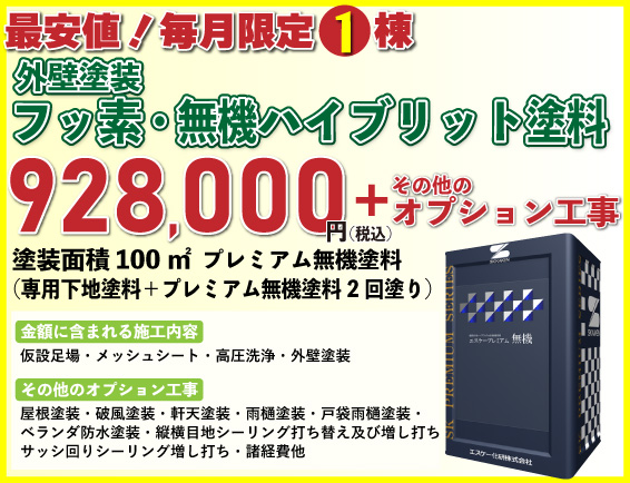 外壁塗装リフォーム価格